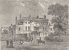 MARYLEBONE. Manchester House. London c1880 old antique vintage print picture