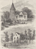 MARYLEBONE. Marylebone Church in the sixteenth century & in 1750. London c1880