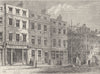 MARYLEBONE. Wigmore Street in 1820. London c1880 old antique print picture