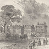 MARYLEBONE. Cavendish Square, 1820. London c1880 old antique print picture