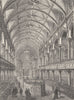FITZROVIA Interior of the Jewish Synagogue, Great Portland Street. London c1880