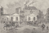 BLOOMSBURY. Messrs. Meux's Brewery, 1830. London c1880 old antique print