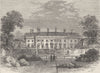 THE BRITISH MUSEUM. Bedford House, in 1772. London c1880 old antique print