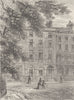 BLOOMSBURY. Sir Thomas Lawrence's House, Russell Square. London c1880 print