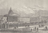 BLOOMSBURY. University College, Gower Street. London c1880 old antique print