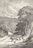 BELGRAVIA. Hampstead, from Kilburn Road. London c1880 old antique print