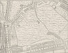 BELGRAVIA. Map of Belgravia, 1814. London c1880 old antique plan chart