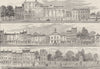 KNIGHTSBRIDGE. North Side in 1820. Cannon Brewery to Hyde Park Corner c1880