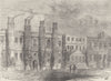 PIMLICO. The Old Chelsea Manor House. London c1880 antique print picture