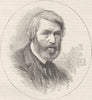 CHELSEA. Thomas Carlyle. London c1880 old antique vintage print picture