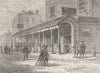 CHELSEA. The Chelsea Bun House, 1810. London c1880 old antique print picture