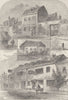 CHELSEA. Old Chelsea in 1750. London c1880 antique vintage print picture