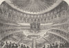 SOUTH KENSINGTON. Interior of the Albert Hall. London c1880 old antique print