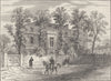 KENSINGTON. Old Gore House in 1830. London c1880 antique print picture