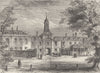KENSINGTON PALACE. The West Front. London c1880 old antique print picture
