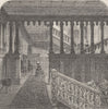 HOLLAND PARK. Grand staircase, Holland House. London c1880 old antique print