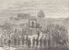TYBURNIA (NOW MARBLE ARCH). Execution of Lord Ferrers at Tyburn. London c1880