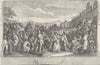 MARBLE ARCH. The idle apprentice executed at Tyburn (after Hogarth) c1880