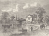 PADDINGTON. Paddington Canal, 1820. London c1880 old antique print picture