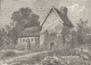 KILBURN. The priory, Kilburn, 1750. London c1880 old antique print picture