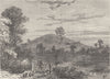PRIMROSE HILL AND CHALK FARM. View in 1780. London c1880 old antique print