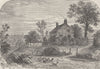 HAVERSTOCK HILL. Sir Richard Steele’s House. London c1880 old antique print
