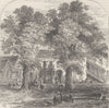 KENTISH TOWN. The assembly rooms, Kentish Town, 1750. London c1880 old print