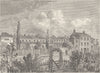 ST.PANCRAS. The Royal Veterinary College, 1825. London c1880 old antique print