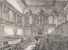 KING'S CROSS. Interior of the chapel of the Foundling Hospital. London c1880