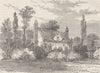 HOLLOWAY. Claude Duval's House, in 1825. London c1880 old antique print