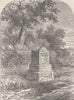 HOLLOWAY. Whittington's stone in 1820. London c1880 old antique print picture