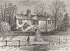 HIGHGATE. Marvell's House, 1825. London c1880 old antique print picture
