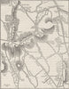 HORNSEY. Map of Hornsey and neighbourhood in 1819. London c1880 old