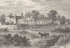 HAMPSTEAD. Caen Wood, Lord Mansfield's House, in 1785. London c1880 old print