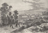 HAMPSTEAD. The Old Well Walk, Hampstead, about 1750. London c1880 print