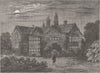 HACKNEY. Howard's House at Clapton, about 1800. London c1880 old antique print