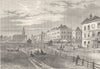 SOUTHWARK. Kennington common and church. London c1880 old antique print