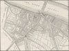 SOUTHWARK. Map of Southwark, 1720. London c1880 old antique plan chart