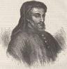 SOUTHWARK. Geoffrey Chaucer. London c1880 old antique vintage print picture