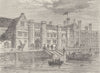 GREENWICH. Old Palace of Greenwich, in 1630. London c1880 antique print