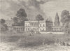 GREENWICH. The Royal Naval School, Greenwich, 1830 c1880 old antique print