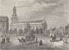 GREENWICH. The Parish Church, Greenwich. London c1880 old antique print