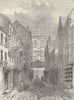 GREENWICH. Lane leading into Ship Street, Greenwich (1830). London c1880 print