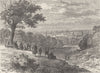 GREENWICH. View from One-Tree Hill, Greenwich Park, in 1846. London c1880