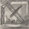 GREENWICH OBSERVATORY. The Great Equatorial Telescope in the Dome. London c1880