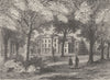 STREATHAM. Mrs. Thrale's House. London c1880 old antique vintage print picture