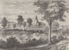 CLAPHAM. View of Clapham in 1790. London c1880 old antique print picture