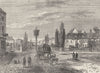KENNINGTON. Kennington, from the Green, 1780. London c1880 old antique print