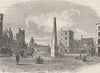 ST.GEORGE’S FIELDS, SOUTHWARK. The obelisk in St.George's Circus. London c1880