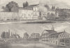 LAMBETH. Astley's Riding School, in 1770. London c1880 old antique print